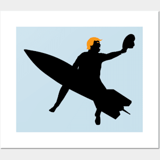 Trump Rides The Bomb Posters and Art